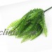 7 Branches Green Artificial Plant Persian Leaf Flower Office Home Garden Decor   112996171067